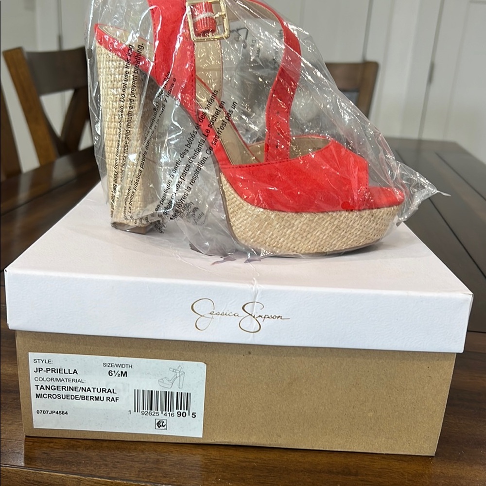 Jessica Simpson Red Platform Sandals
